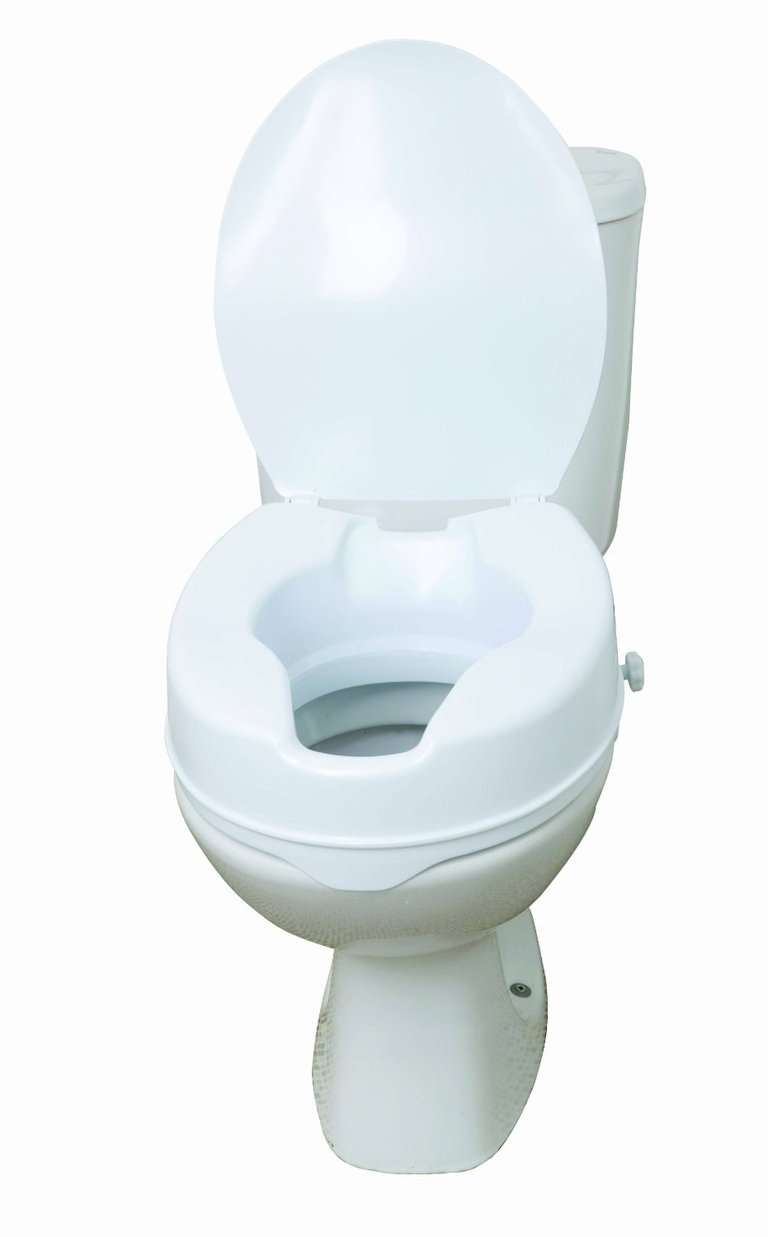 Raised Toilet Seat with Lid - 6 inch