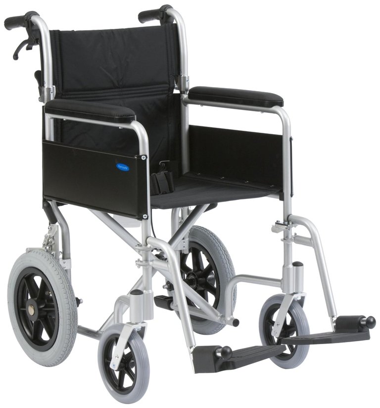 Drive Medical 18-inch Lightweight Aluminium Transit Wheelchair