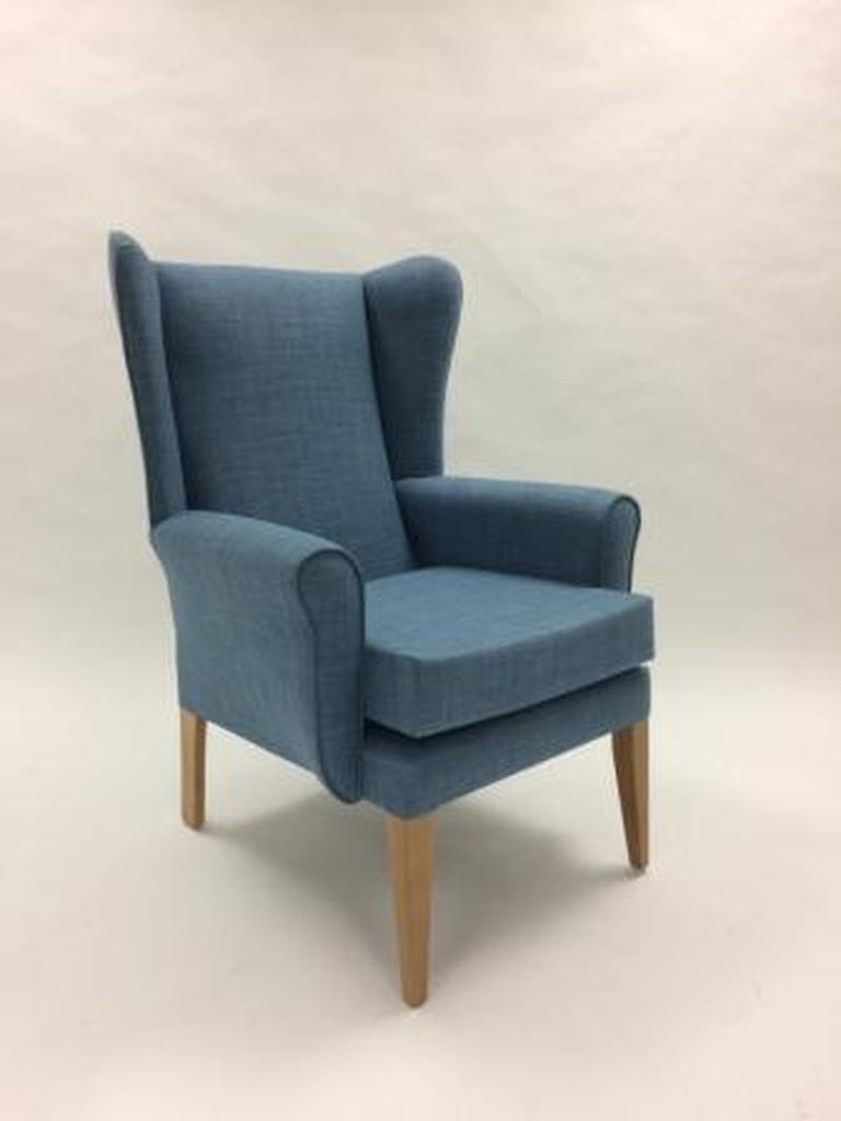 Devonshire waterproof high seat chair in Aqua Fabric