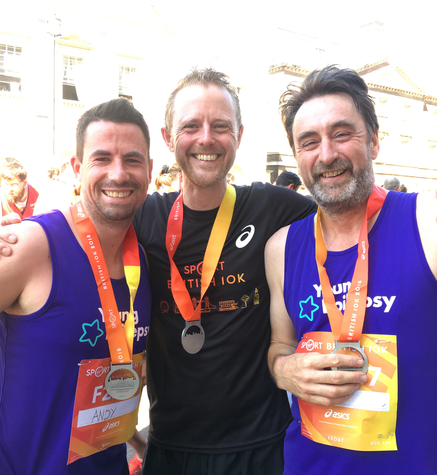 Abacus running team defy British 10k heat to help raise over £6,500 for Young Epilepsy